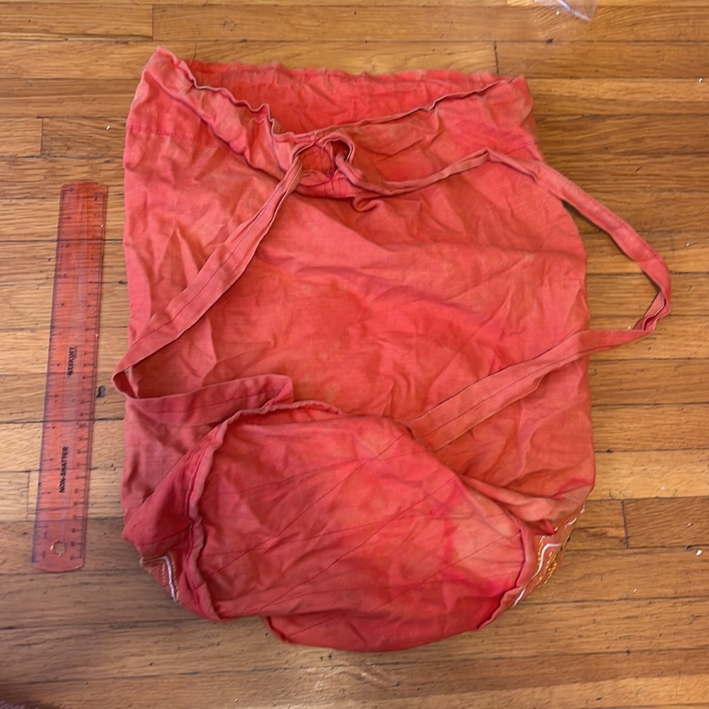 Large Embroidered Elephant Drawstring Backpack - image 3